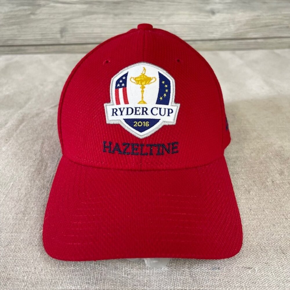 New Era Hazeltine MN Ryder Cup PGA 2016 Adjustable OSFM Lightweight Red Golf Hat